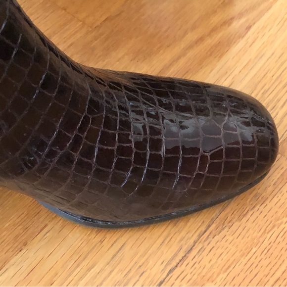 Donald J Pliner Ankle Cayto Boots Croc Embossed - Picture 7 of 15